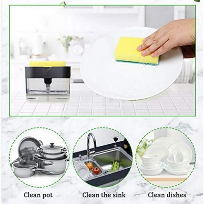 Plastic Soap Dispenser - Unbreakable Blue - 500ml Capacity - Anti-Corrosive Pump - Ideal for Kitchen and Bathroom