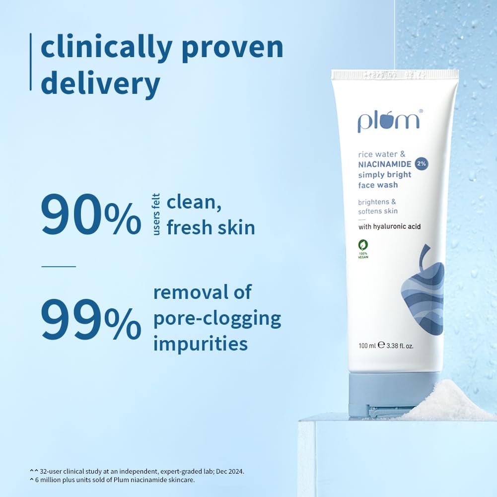 2% Niacinamide Face Wash with Rice Water - Brightens & Hydrates