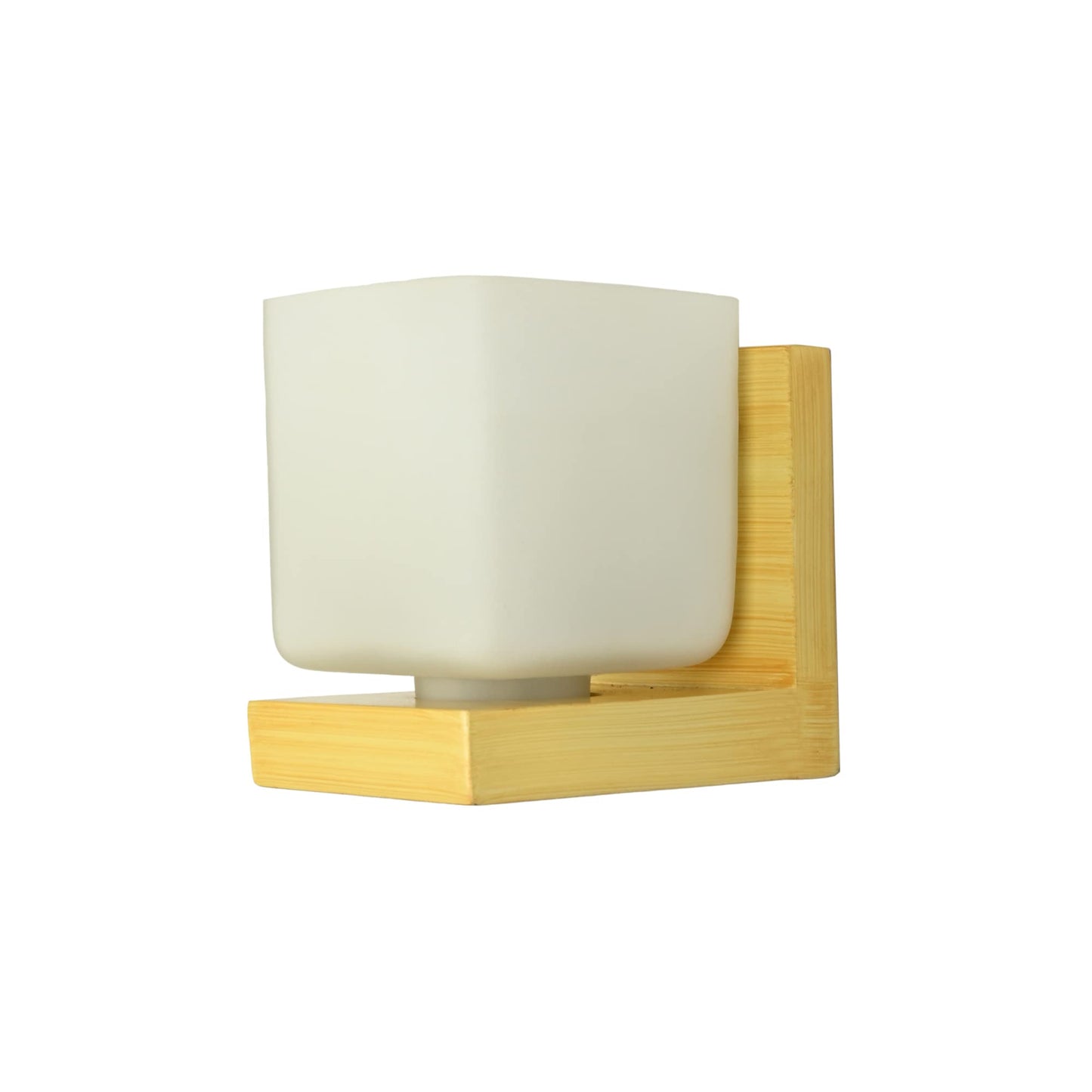 Modern Wall Lamp Uplighter for Living Room & Bedroom - Wooden Finish - E27 Bulb - Easy Installation