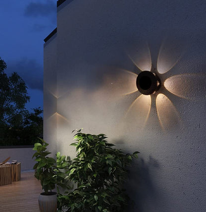 LED Wall Light - Modern Waterproof Design - Black Aluminium - 12 Watts - 600-720 Lumens