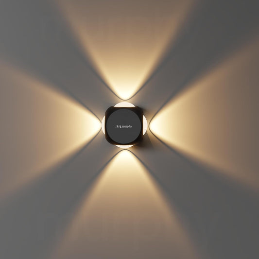 Murphy LED Wall Light - Modern Design, Aluminum, 6W, Warm White, IP65 Waterproof