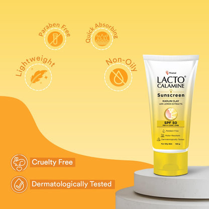 SPF 50 Sunscreen for Oily Skin - Lightweight & Water Resistant