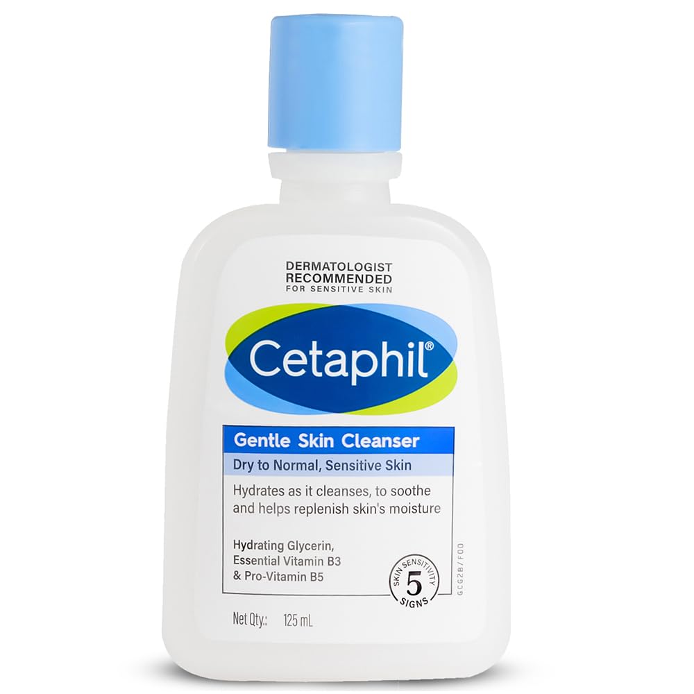 Cetaphil Gentle Hydrating Face Wash, 125ml, Niacinamide, B5