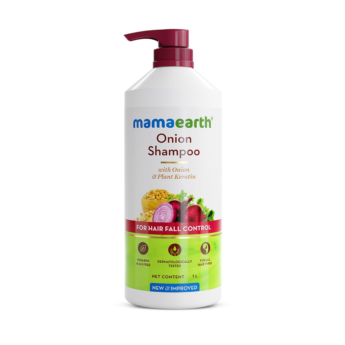 Onion Shampoo for Hair Growth & Fall Control, 1 Litre