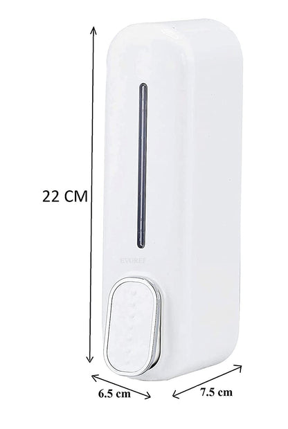 Wall Mounted Soap Dispenser - Plastic - White - 350 ml - Easy to Assemble