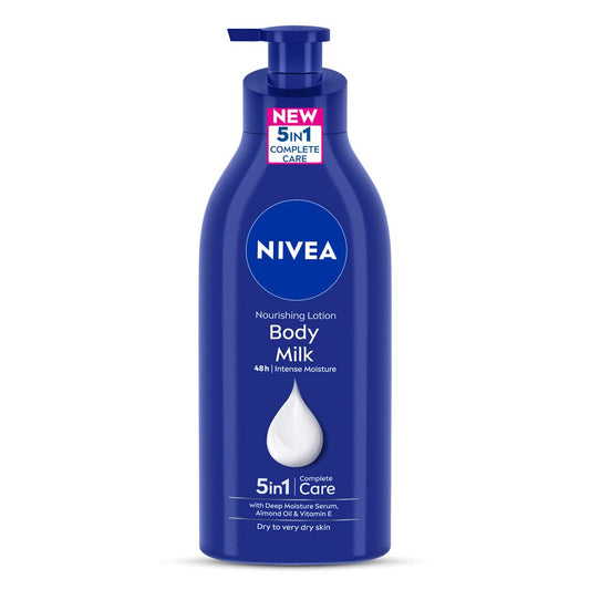 NIVEA Nourishing Body Milk Lotion 600ml 48H Moisture Almond Oil