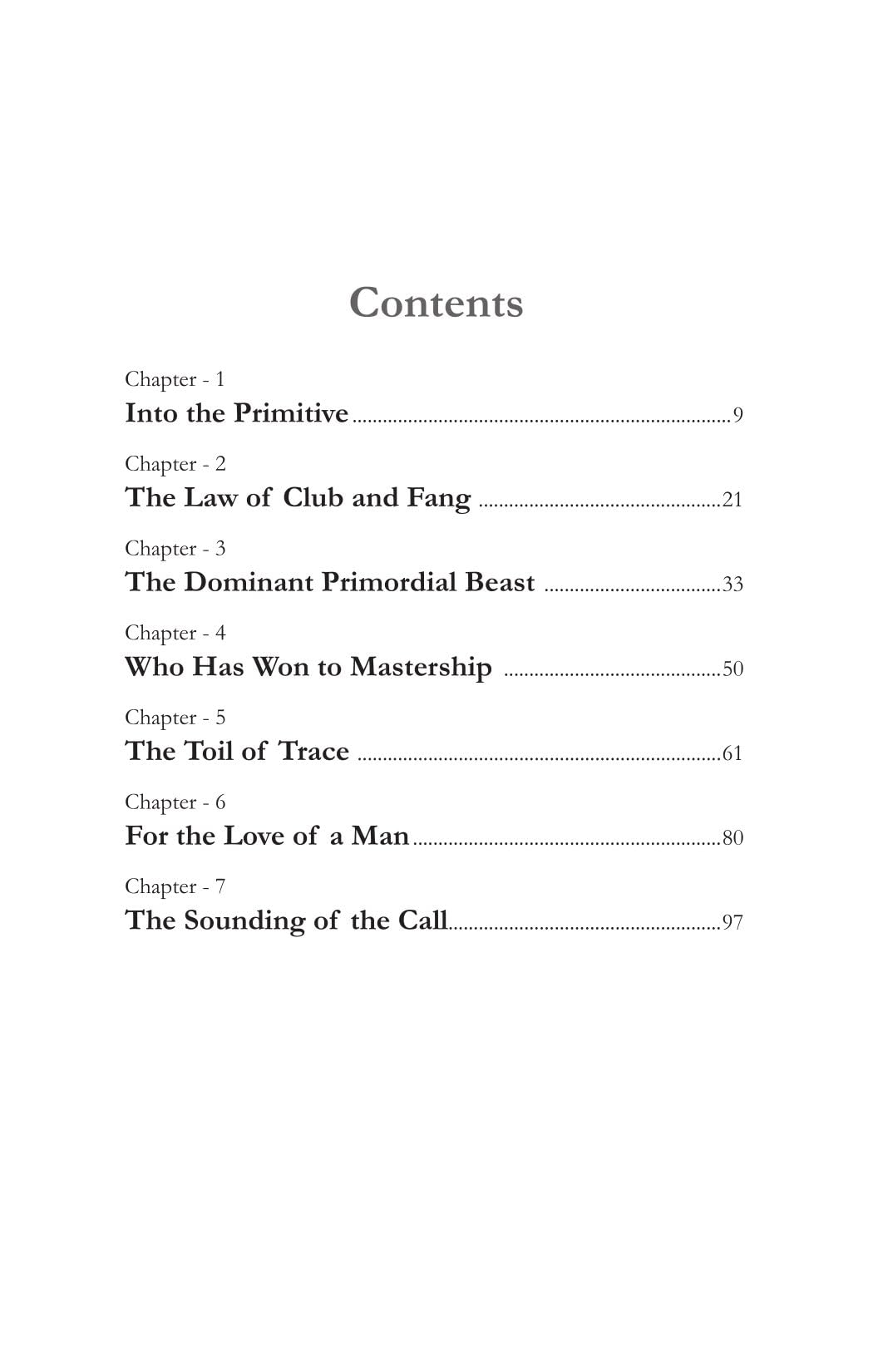 The Call Of The Wild - Jack London
