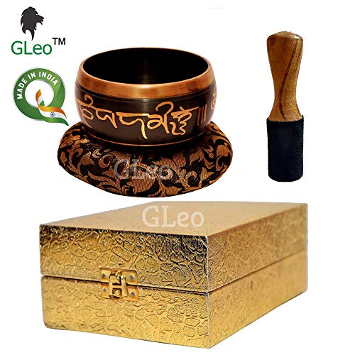 Singing Bowl 4.2 Inch Diameter Metal Alloy Tibetan with Striker Stick for Meditation and Music Therapy