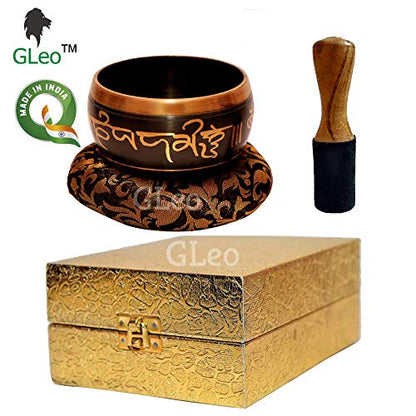 Singing Bowl 4.2 Inch Diameter Metal Alloy Tibetan with Striker Stick for Meditation and Music Therapy