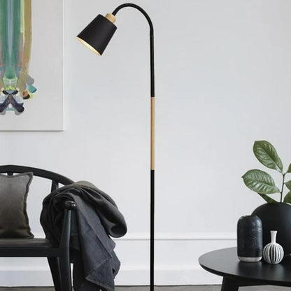 LED Floor Lamp Modern Minimalism Black Metal 150 cm