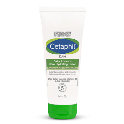 Ultra Hydrating Lotion for Dry, Sensitive Skin, 30g, Fragrance-Free