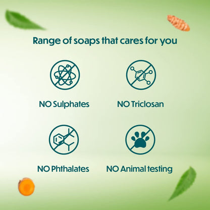 Neem & Turmeric Soap 125g - 4 Pack Value Set
