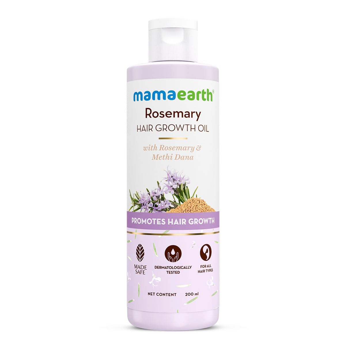 Rosemary Hair Growth Oil with Methi Dana, 200ml | Hair Fall Control