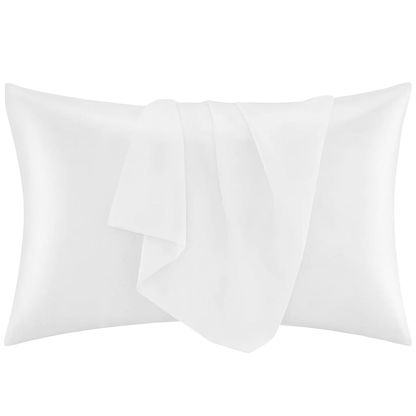 Ambra Linens Ultra Soft Pillow Protectors 400TC Set of 2 Breathable Pillow Covers-White