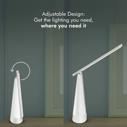 LED Table Lamp with Adjustable Neck and 6 Color Modes - Modern ABS Design - USB Rechargeable - 6W