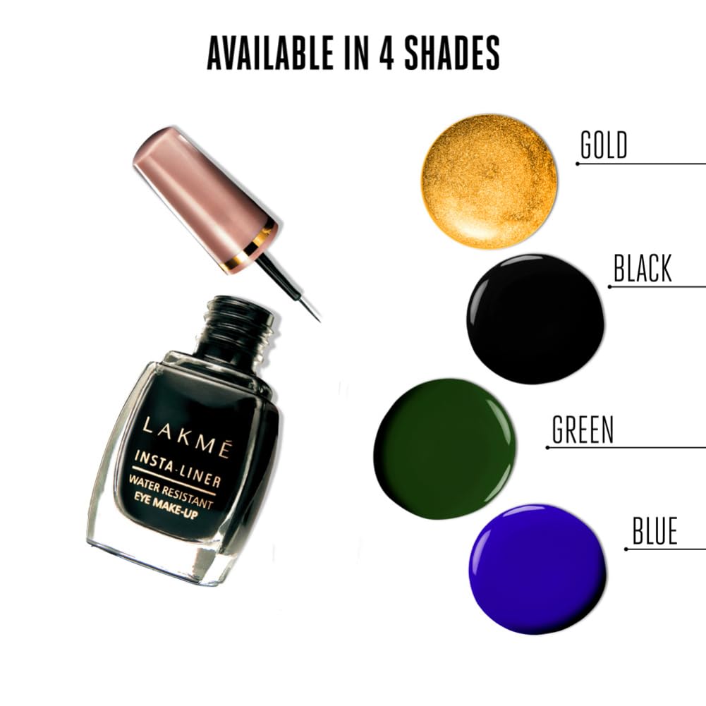 Black Waterproof Liquid Eyeliner 9ml - Smudge-Proof, Long-Lasting