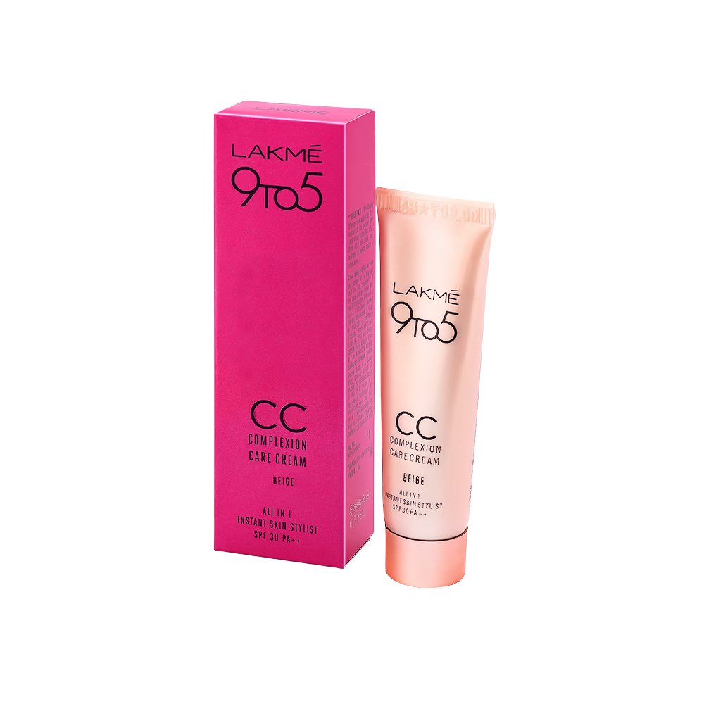 Lakme 9 to 5 CC Cream Mini Beige SPF 30, 9g Tinted Moisturizer