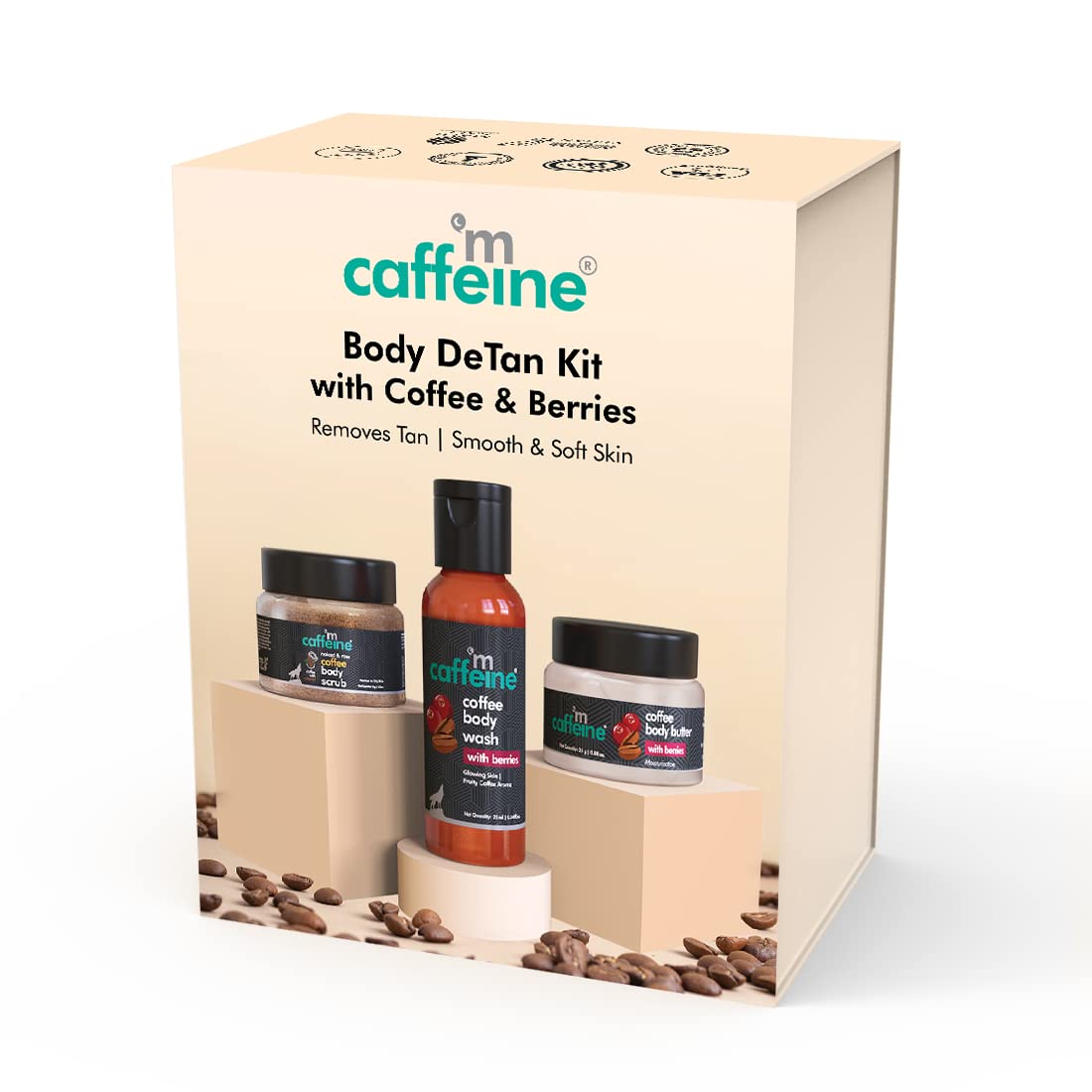 Berries Body Care Gift Set: Wash, Scrub & Butter for Travel