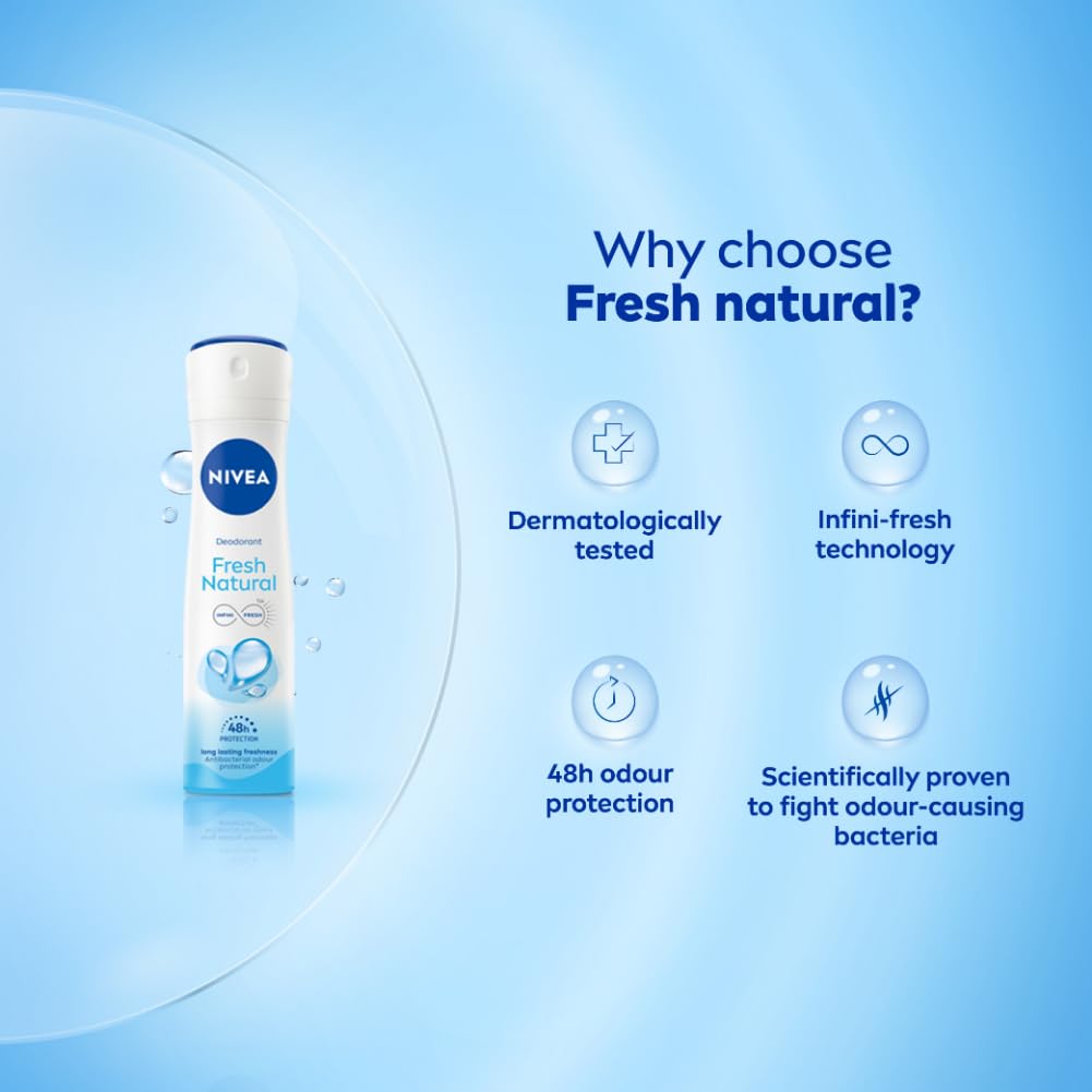NIVEA Fresh Natural Women's Deodorant Spray 150ml