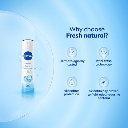 NIVEA Fresh Natural Women's Deodorant Spray 150ml