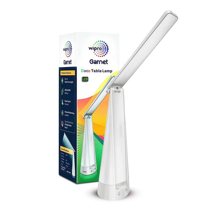 LED Table Lamp with Adjustable Neck and 6 Color Modes - Modern ABS Design - USB Rechargeable - 6W