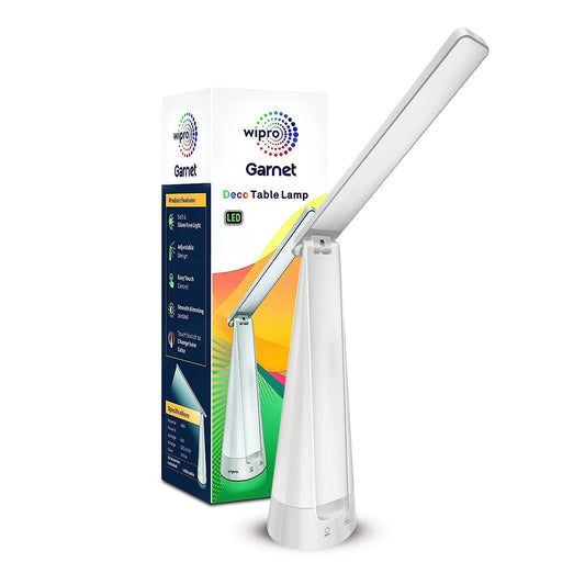 LED Table Lamp with Adjustable Neck and 6 Color Modes - Modern ABS Design - USB Rechargeable - 6W