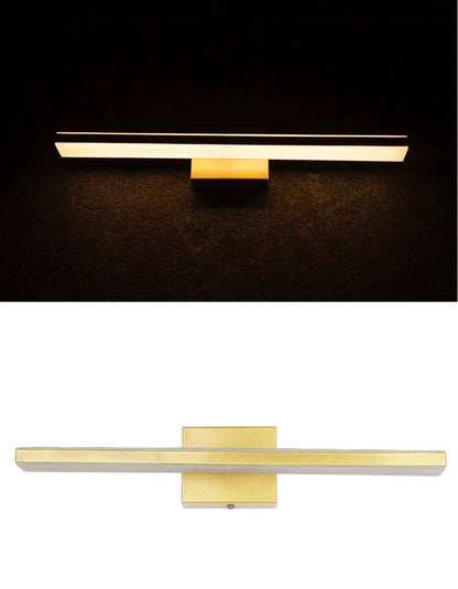 LED Wall Light 15W Modern Black Metal & Acrylic 18 Inch for Bathroom & Bedroom