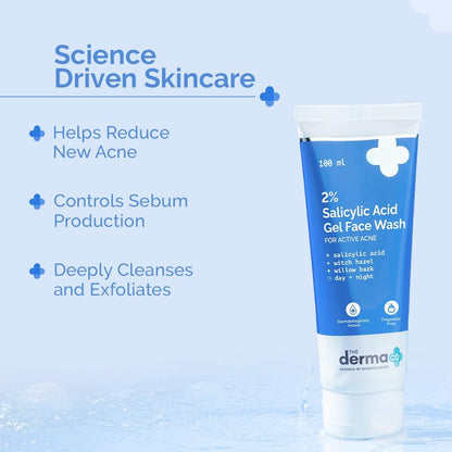 2% Salicylic Acid Gel Face Wash for Oily Skin - 100ml