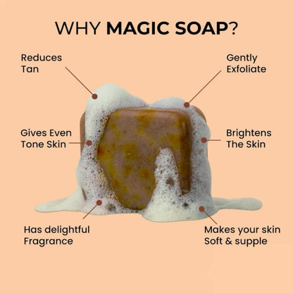 Sandalwood & Saffron Bath Soap 100g x3 | Paraben-Free | Handmade