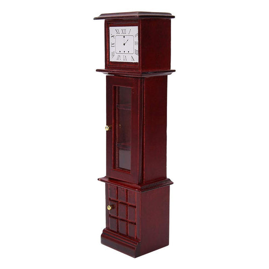 Exquisite Workmanship Vintage Grandfather Clock – Beautiful Miniature Clock 005 for Living Room and Dolls House Decoration
