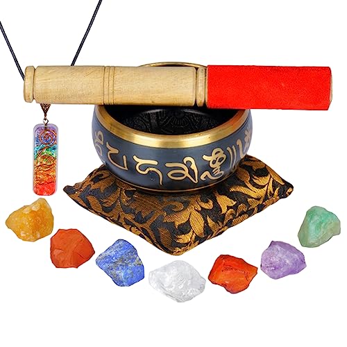 Singing Bowl for Meditation with 4 Inch Diameter - Brass Material - Tibetan Design