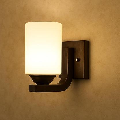 Wall Light Up & Down Black Wood 20cm for Living Room and Bedroom
