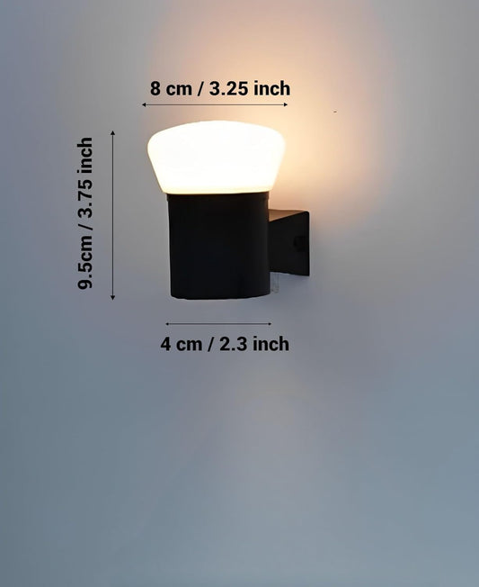 Acrylic UFO Style Wall Lamp with Warm White Light