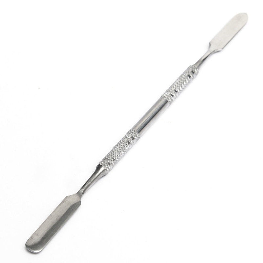Shiny Makeup Palette with Spatula, 100g, Square Silver