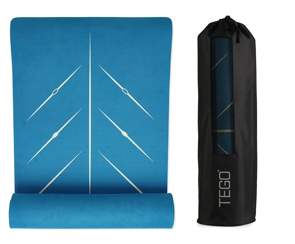 Extra Large 8mm Yoga Mat with GuideAlign - Anti-Slip, Portable