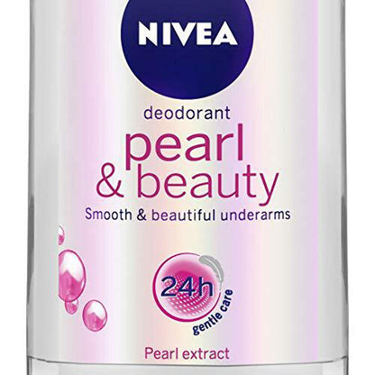 NIVEA Pearl & Beauty Deo Roll On 50ml | 72H | 0% Alcohol