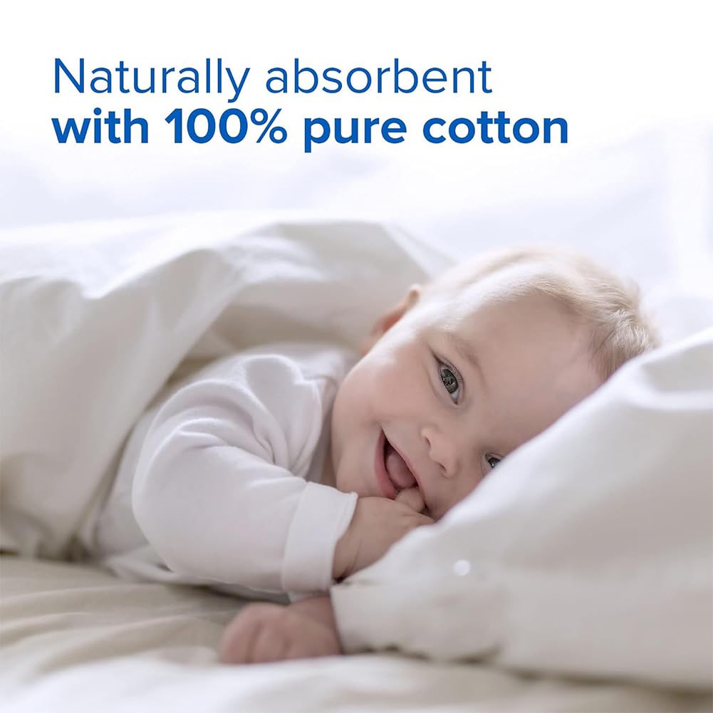 Gentle Cotton Swabs, 150 Count (White, 75 per Pack)