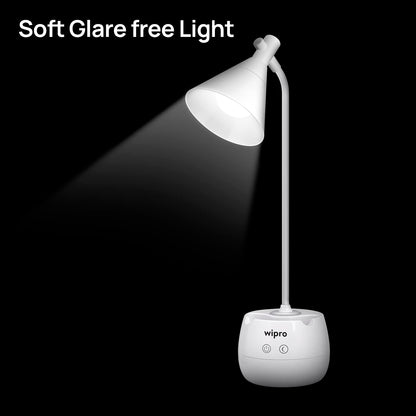 Rechargeable LED Table Lamp with Flexible Design, ABS, White, 6W