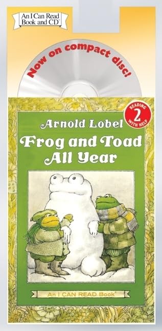 Frog and Toad All Year Book and CD: From the Classic Animal Friendship and Adventure Series, Great for Growing Reading Skills and Early Literacy Development for Kids [ages 4-8] (I Can Read Level 2) 