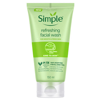 Refreshing Face Wash 150ml - Soap-Free Cleanser for All Skin Types
