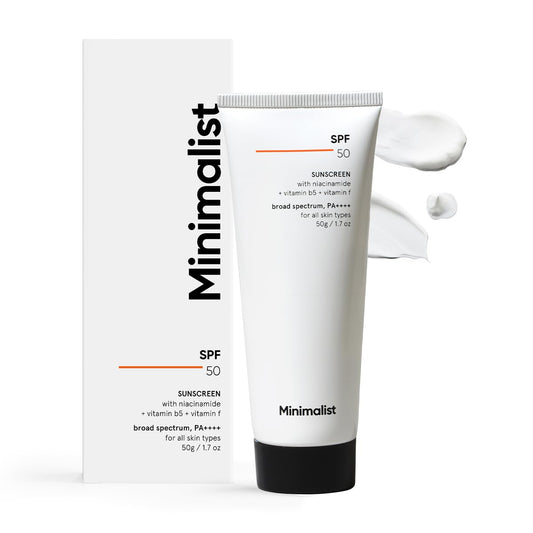 Lightweight SPF 50 Sunscreen with Multi-Vitamins - No White Cast