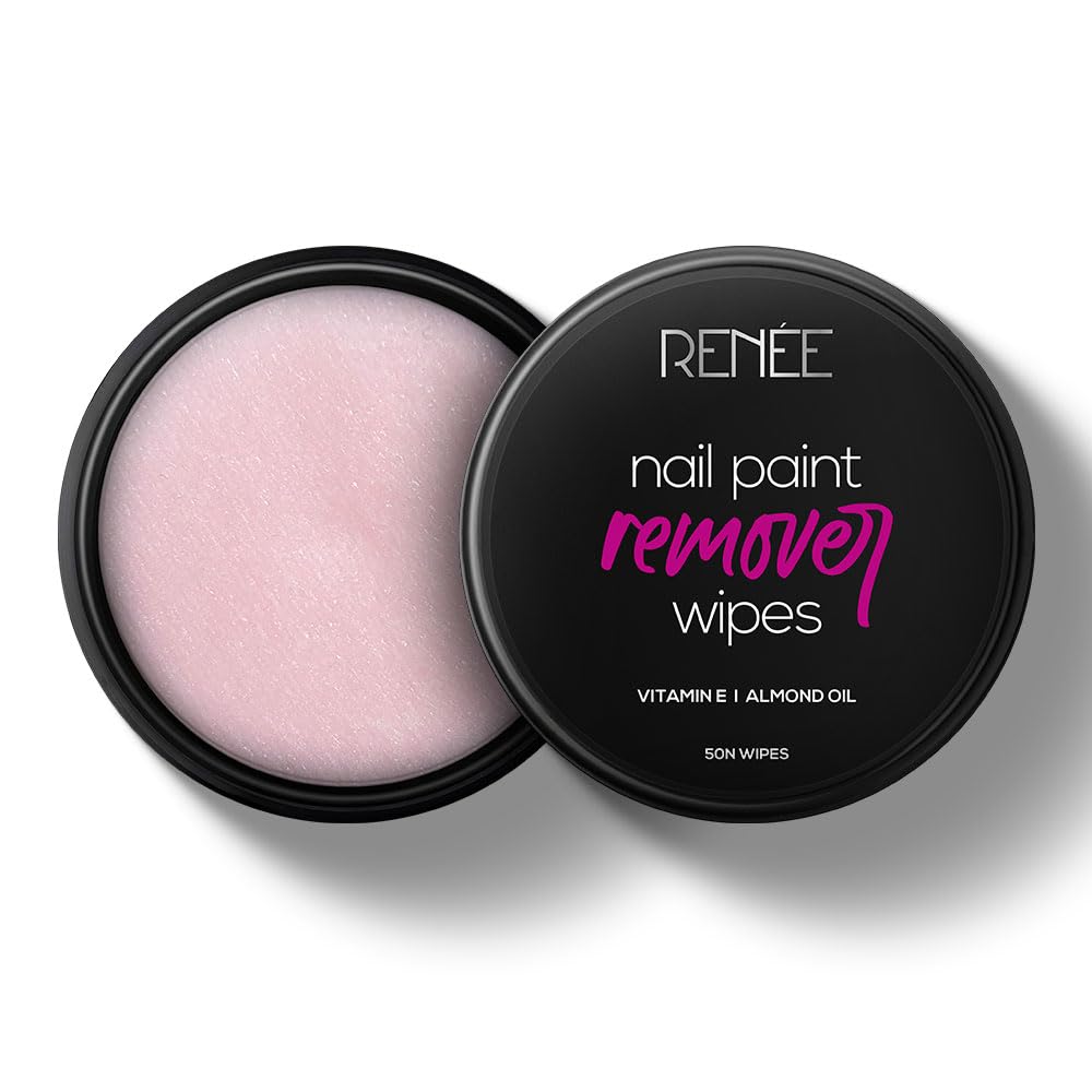 Nail Polish Remover Wipes, Acetone-Free, Vitamin E, 50 Count