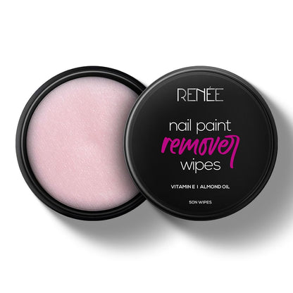 Nail Polish Remover Wipes, Acetone-Free, Vitamin E, 50 Count