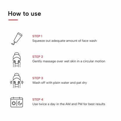 Bright & Even Tone Face Wash with Niacinamide & Kojic Acid - 70G