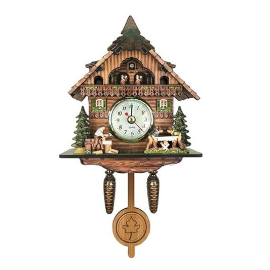 Antique Cuckoo Wall Clock Vintage Wooden Clock Home Decor Excellent Gift I