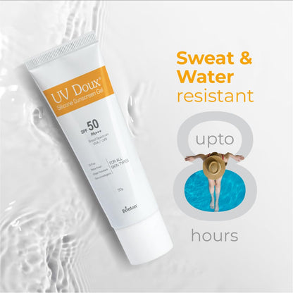 UV Doux Sunscreen Gel SPF 50 PA+++ - Water-Resistant & Non-Comedogenic