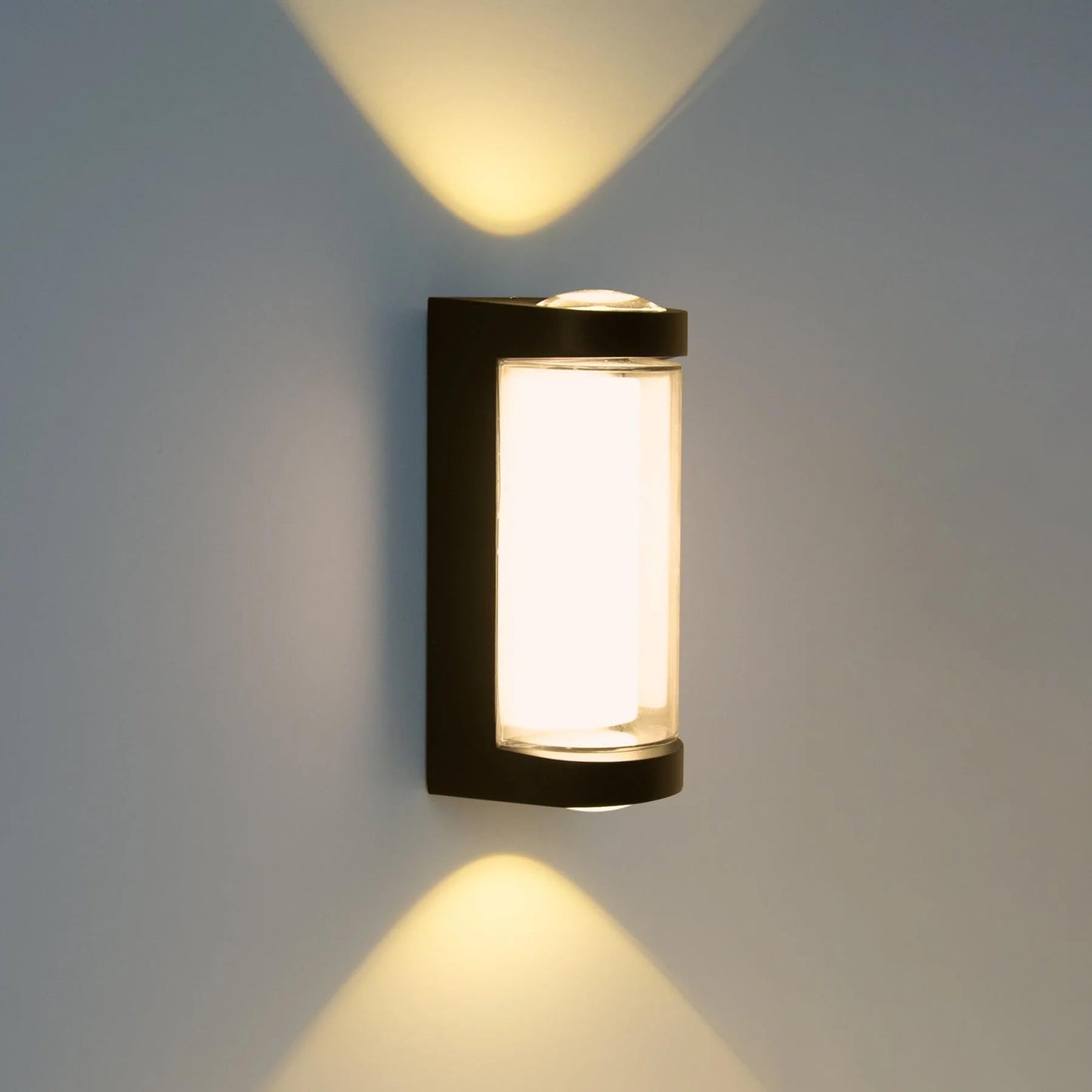 LED Wall Light Outdoor Waterproof 4 Watt Aluminium Modern Design 2-Pack