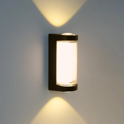 LED Wall Light Outdoor Waterproof 4 Watt Aluminium Modern Design 2-Pack