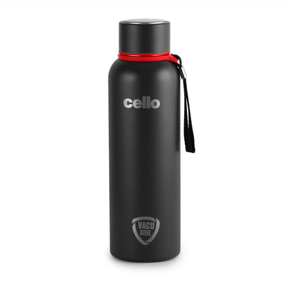 CELLO Duro Kent Insulated Stainless Steel Flask Water Bottle for Daily Use 900 ml, Black