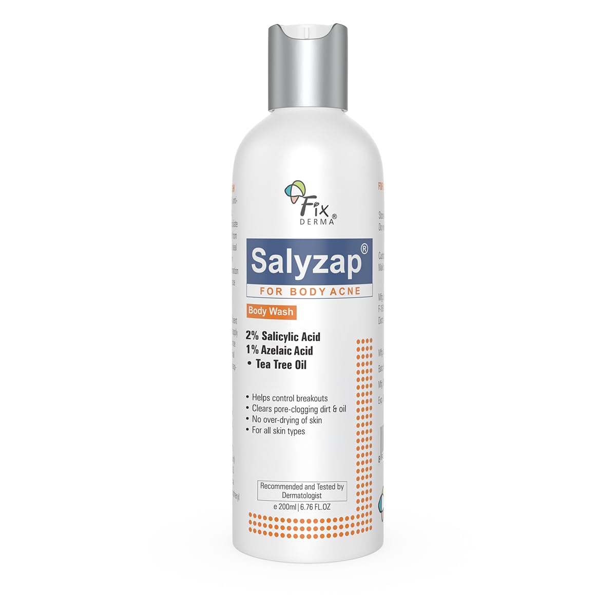 Exfoliating Body Wash with Salicylic Acid for Acne Prone Skin - 200ml
